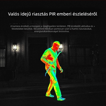 4G napelemes kültéri kamera 360° panorámával, nappal/éjszaka látótérrel, távoli vezeték nélküli megfigyeléssel és riasztási funkcióval