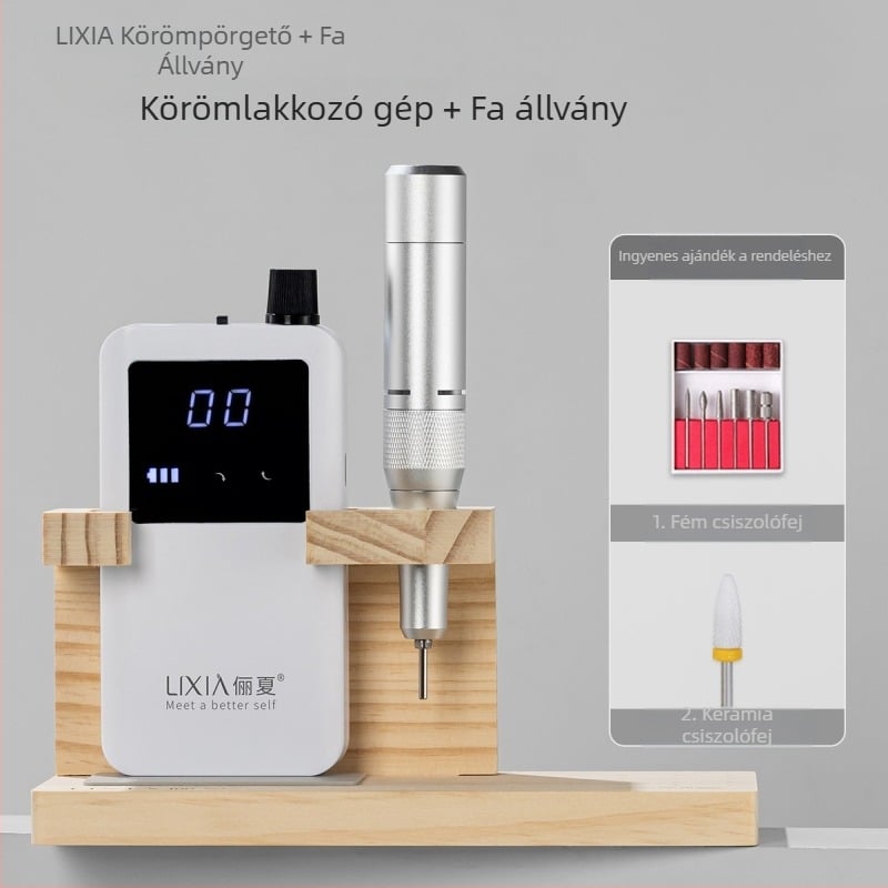 Li xia Fa keretes alapú körömcsiszoló – Multifunkcionális manikűr eszköz állvánnyal
