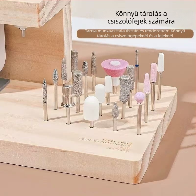 Li xia Fa keretes alapú körömcsiszoló – Multifunkcionális manikűr eszköz állvánnyal