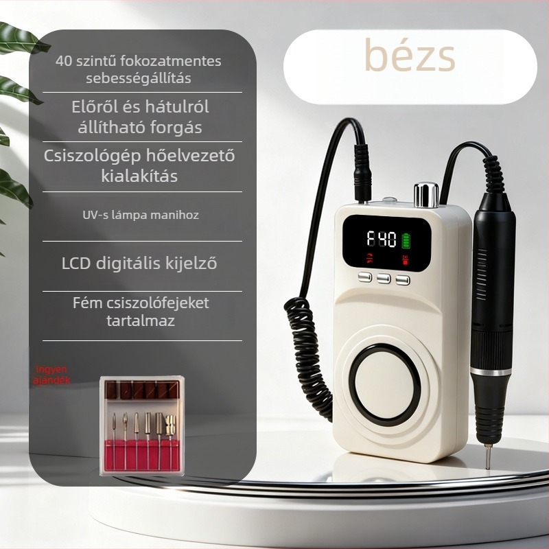 Körömkészítő elektromos gép a szalonba – újratölthető, kompakt automata mindent-az-egyben eltávolító eszköz, modell MJQ-107, származás Zhejiang, engedélyezett magánmárka, belföldi márka