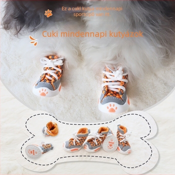 Kutya vászoncipő pántokkal - csúszásmentes, vízálló, meleg és kopásálló