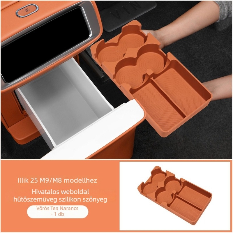 Kust szilikon pohárfogó alátét Wenjie M8/M9-hez – ütésálló autó belső kiegészítő