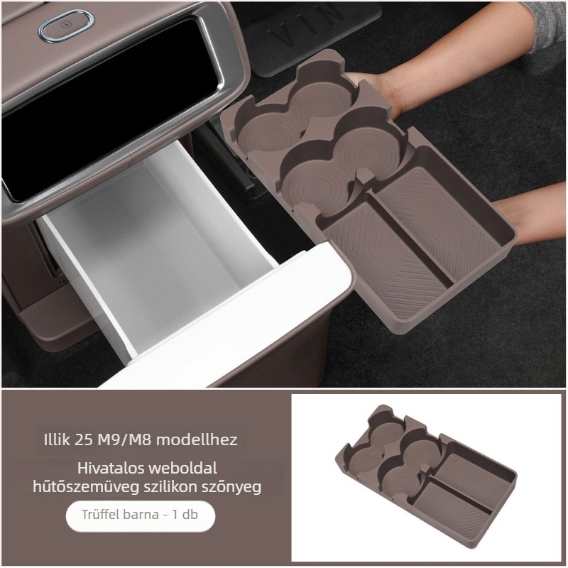 Kust szilikon pohárfogó alátét Wenjie M8/M9-hez – ütésálló autó belső kiegészítő