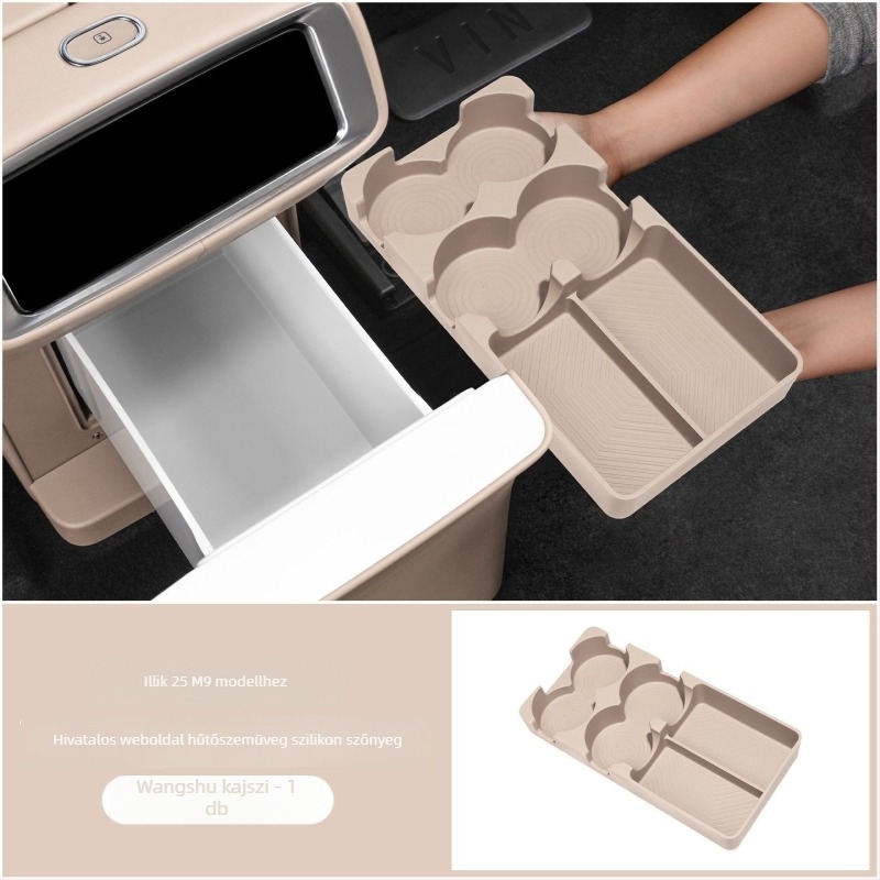 Kust szilikon pohárfogó alátét Wenjie M8/M9-hez – ütésálló autó belső kiegészítő