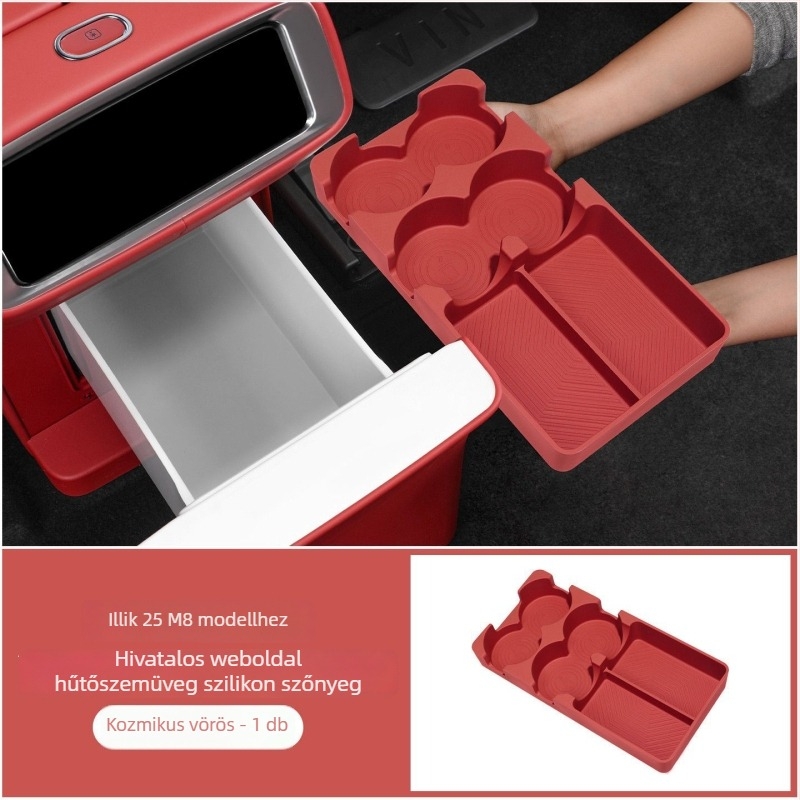 Kust szilikon pohárfogó alátét Wenjie M8/M9-hez – ütésálló autó belső kiegészítő