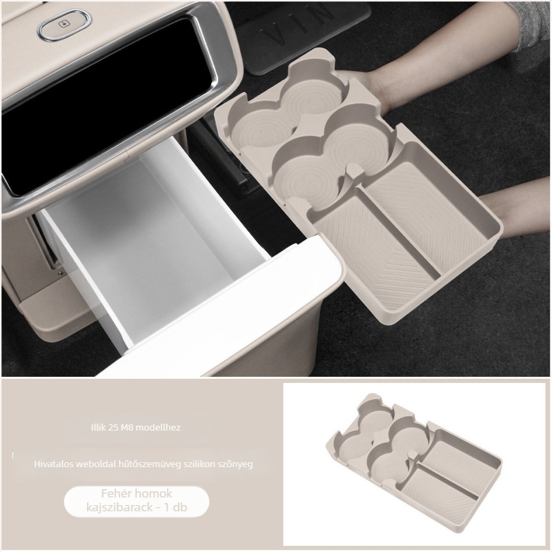 Kust szilikon pohárfogó alátét Wenjie M8/M9-hez – ütésálló autó belső kiegészítő