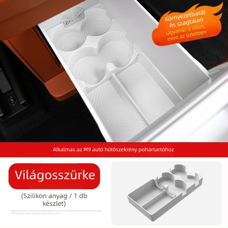 Kust szilikon pohárfogó alátét Wenjie M8/M9-hez – ütésálló autó belső kiegészítő