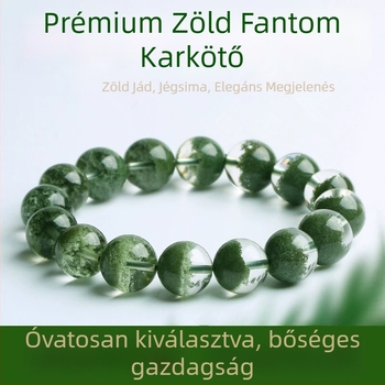 Uniszex szellemkristály karkötő – Kristályos szerkezet, Anyag: Kristály, Egyedi csomagolás