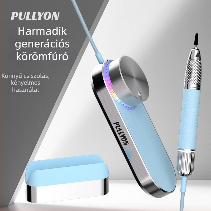 Manikűr gép – a harmadik generációs polírozó toll, körömfelület csiszoló eszköz, PULLYON hazai márka