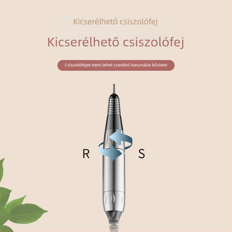 Töltőre csatlakoztatható elektromos körömpolírozó, hordozható, modell 8002, márka Pinchuang