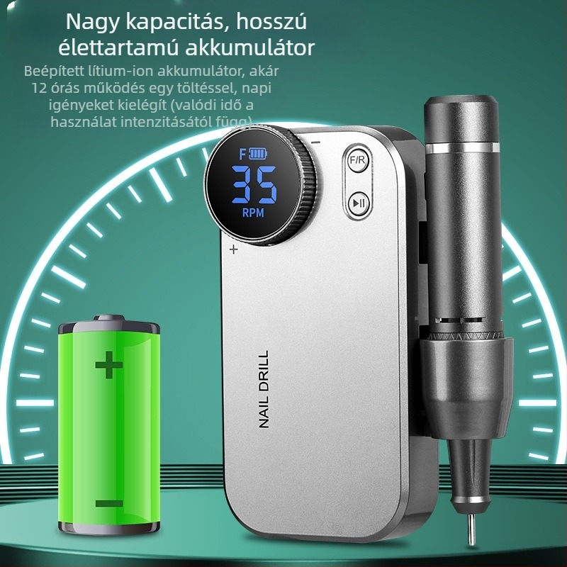 Duofu DF107 Hordozható elektromos köröm polírozó és manikűr csiszoló gép