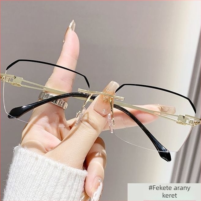 Keret nélküli olvasószemüveg, vintage irodalmi retro stílus, fotokróm lencsék anti-kék fény védelemmel idősebb férfiaknak, kis arcúak számára