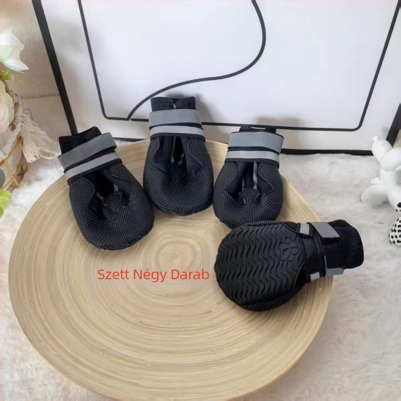 Puha talpú kutya cipő gumiból – csúszásmentes, kopásálló, 4 darabos készlet