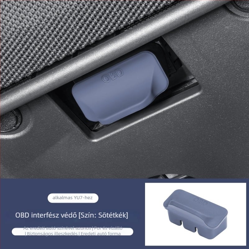 Szilikon OBD interfész védőfedél SU7/YU7-hez, porvédő a diagnosztikai porthoz, belső kiegészítő a középkonzolhoz, ragasztásos telepítés, származás Guangzhou