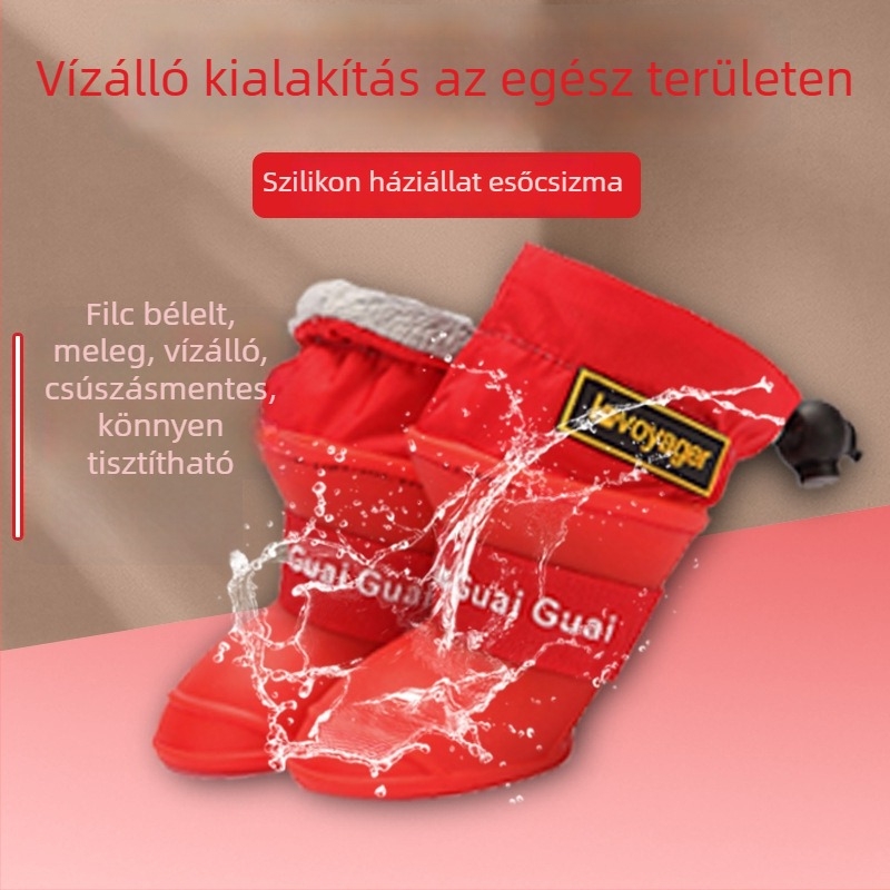 LOVOAGER Szilikon Kutya Cipő – Vízálló, Csúszásmentes, Tartós, Szabadidős Stílus
