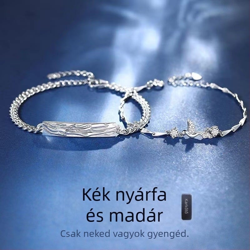 Női réz karkötő zodiákus motívummal, minimalist dizájn