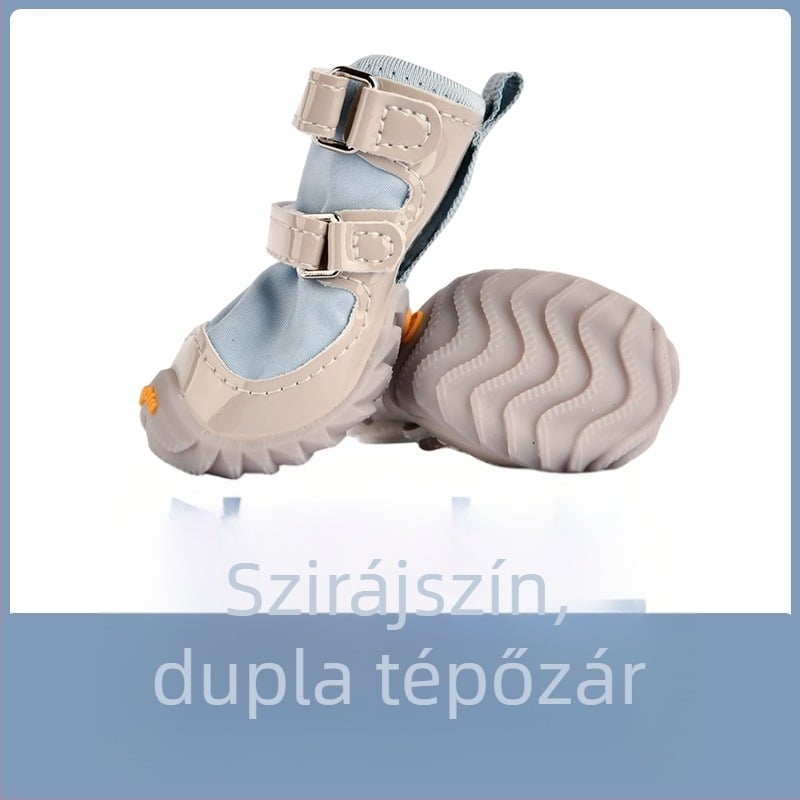 Textilből készült kutyacipő, vízálló, minden évszakra, csúszásmentes, kopásálló