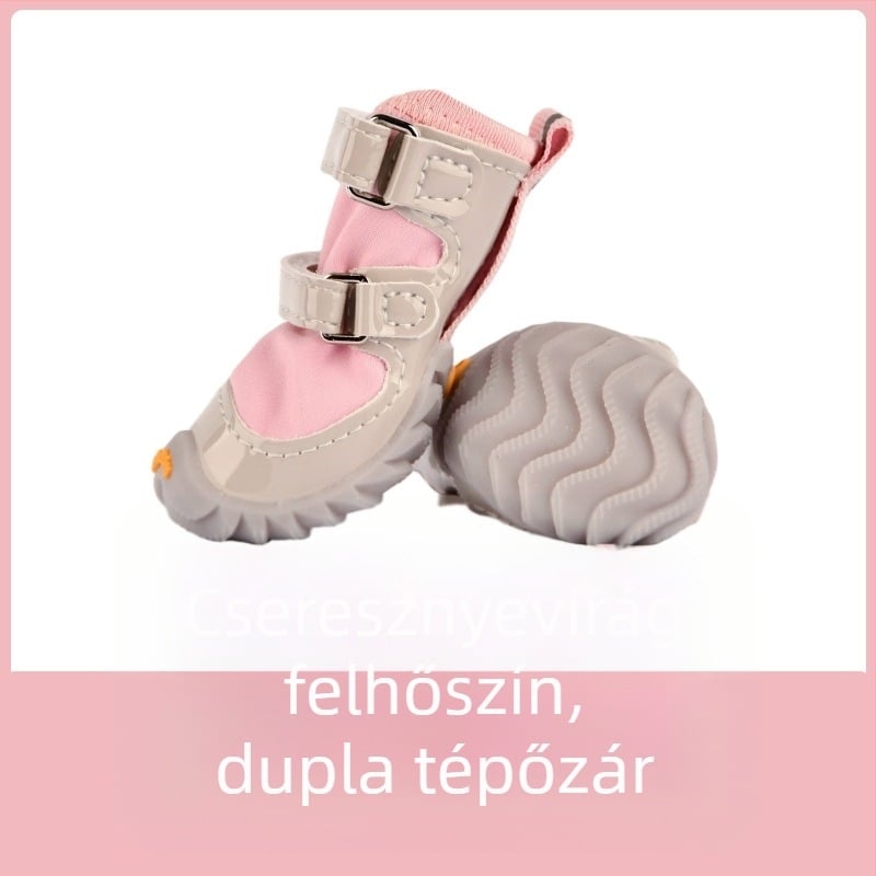 Textilből készült kutyacipő, vízálló, minden évszakra, csúszásmentes, kopásálló
