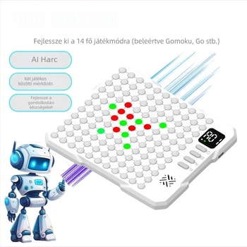Elektronikus Go tábla – két játékos interaktív oktatási játék, műanyag, OTHES márka, fejleszti a logikus gondolkodást