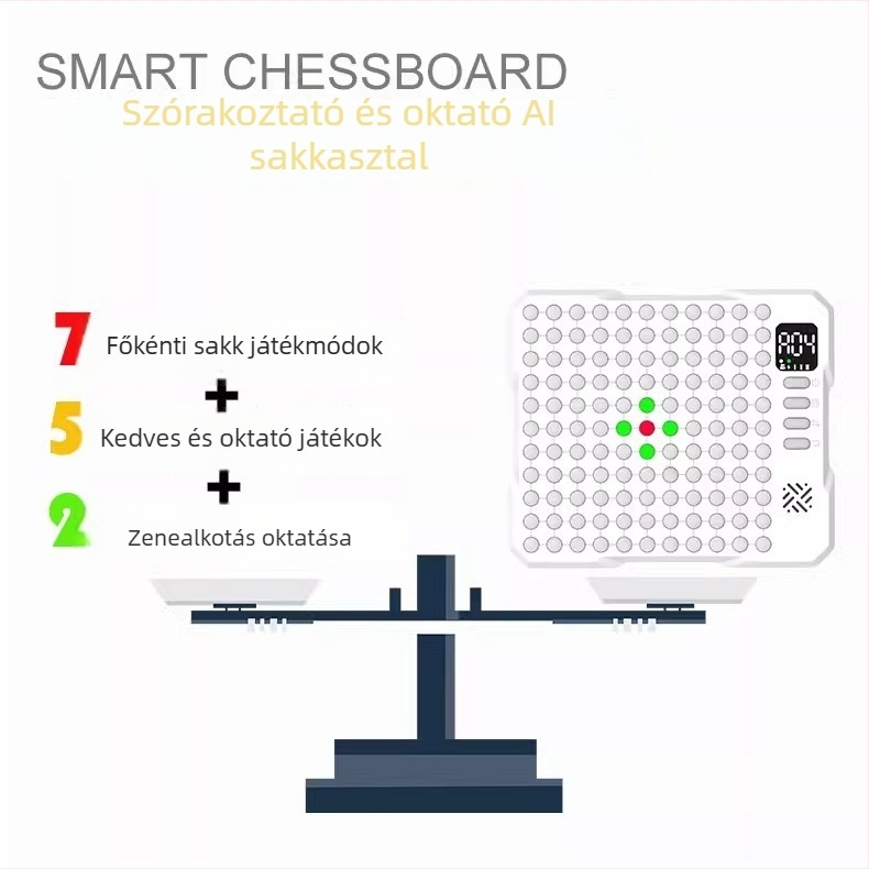 Elektronikus Go tábla – két játékos interaktív oktatási játék, műanyag, OTHES márka, fejleszti a logikus gondolkodást