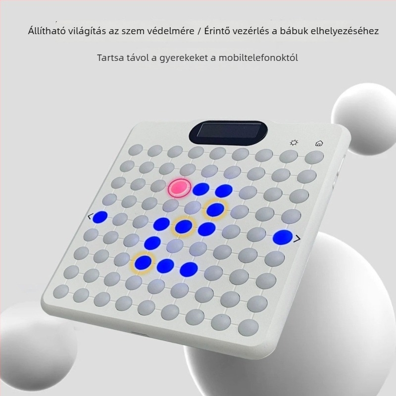 Elektronikus Go tábla – két játékos interaktív oktatási játék, műanyag, OTHES márka, fejleszti a logikus gondolkodást