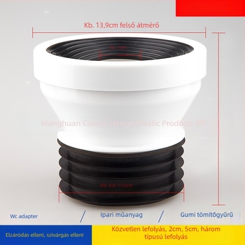 WC eltoló adapter Hendron – mérnöki műanyag, 500 kg teherbírás, Rushdown öblítés