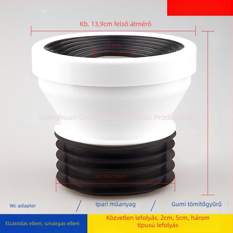 WC eltoló adapter Hendron – mérnöki műanyag, 500 kg teherbírás, Rushdown öblítés