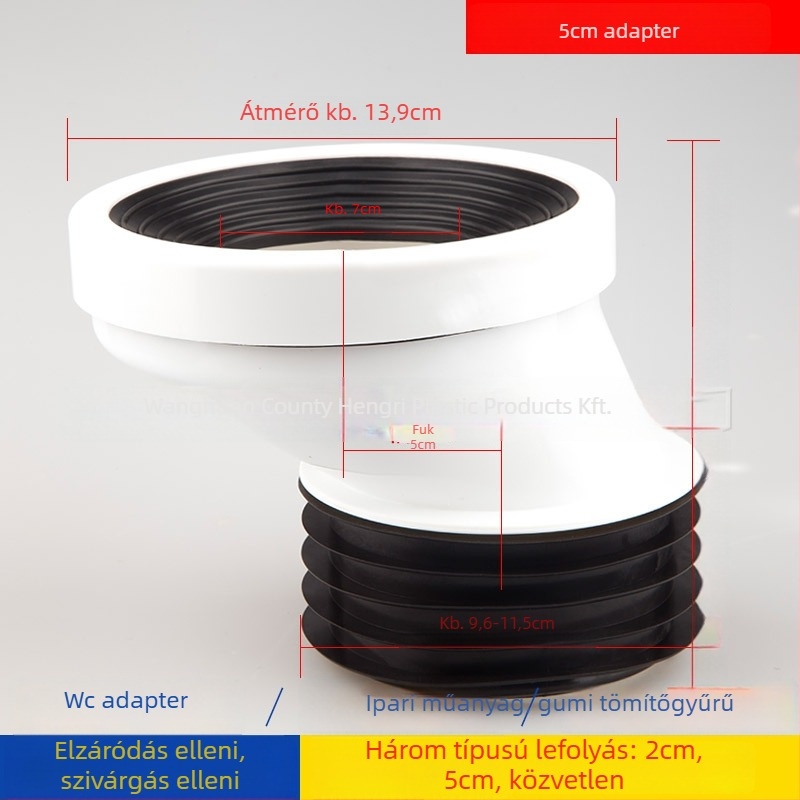 WC eltoló adapter Hendron – mérnöki műanyag, 500 kg teherbírás, Rushdown öblítés