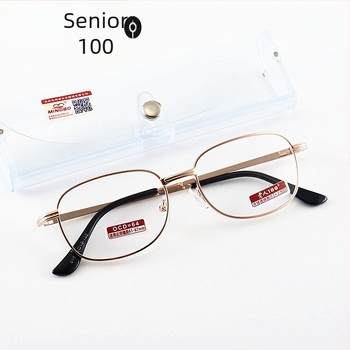 Old Man 100 olvasó szemüveg, fém teljes keret, gyanta lencsék, aszferikus, uniszex, felnőtteknek