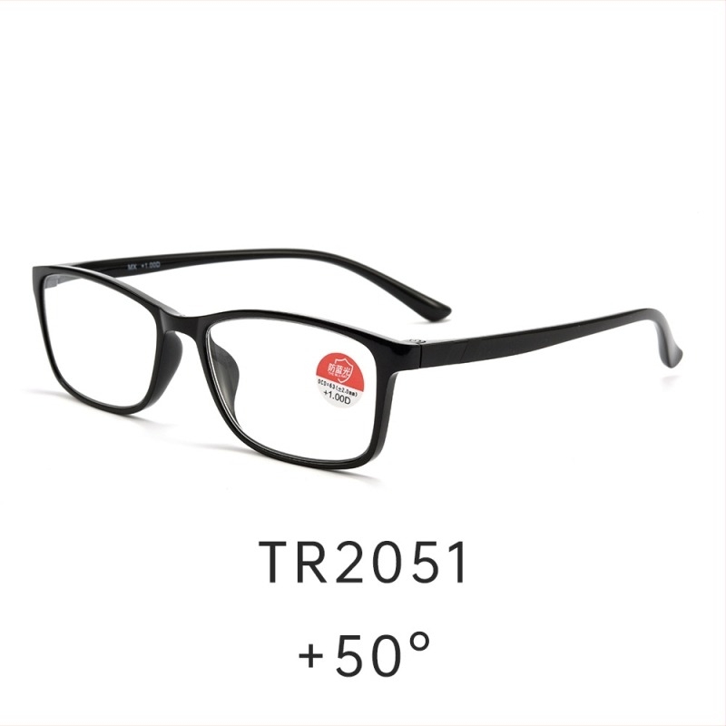 Baishifen preszbiópikus olvasó szemüveg, ultrakönnyű TR90 keret, anti-kékfényes lencsék, akril lencsék, teljes keret