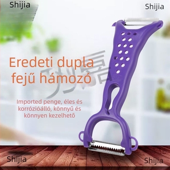 Kétszárnyú hámozókés – multifunkcionális konyhai hámozó gyümölcsökhöz és édesburgonyához (Kétszárnyú; Multifunkcionális)