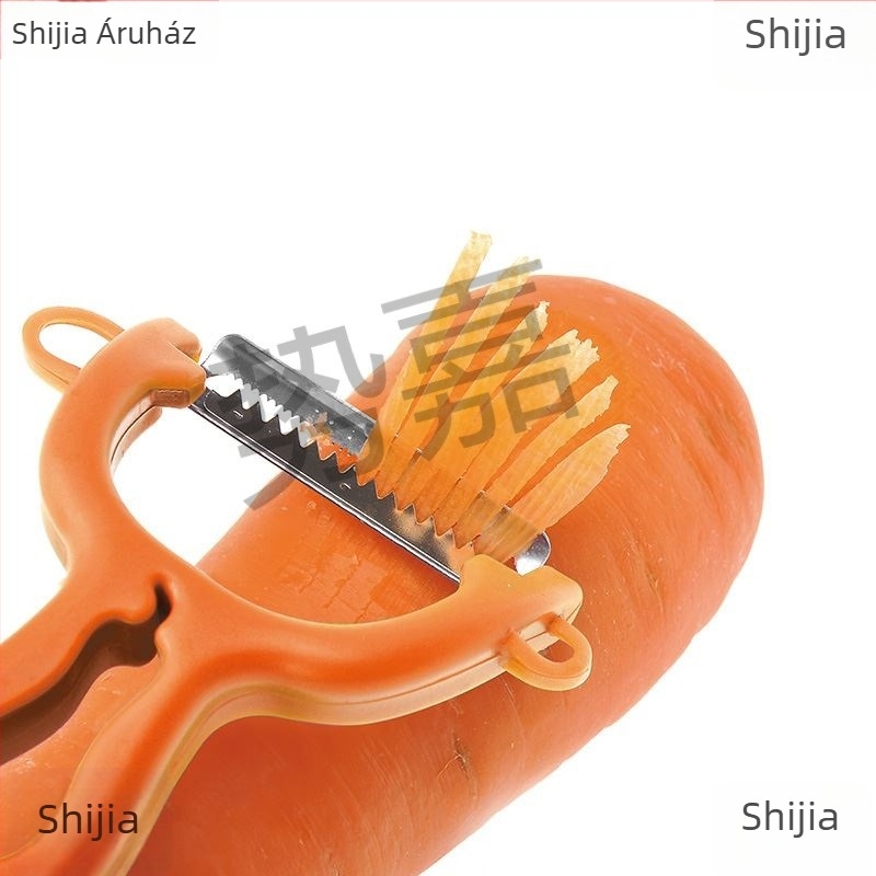 Kétszárnyú hámozókés – multifunkcionális konyhai hámozó gyümölcsökhöz és édesburgonyához (Kétszárnyú; Multifunkcionális)