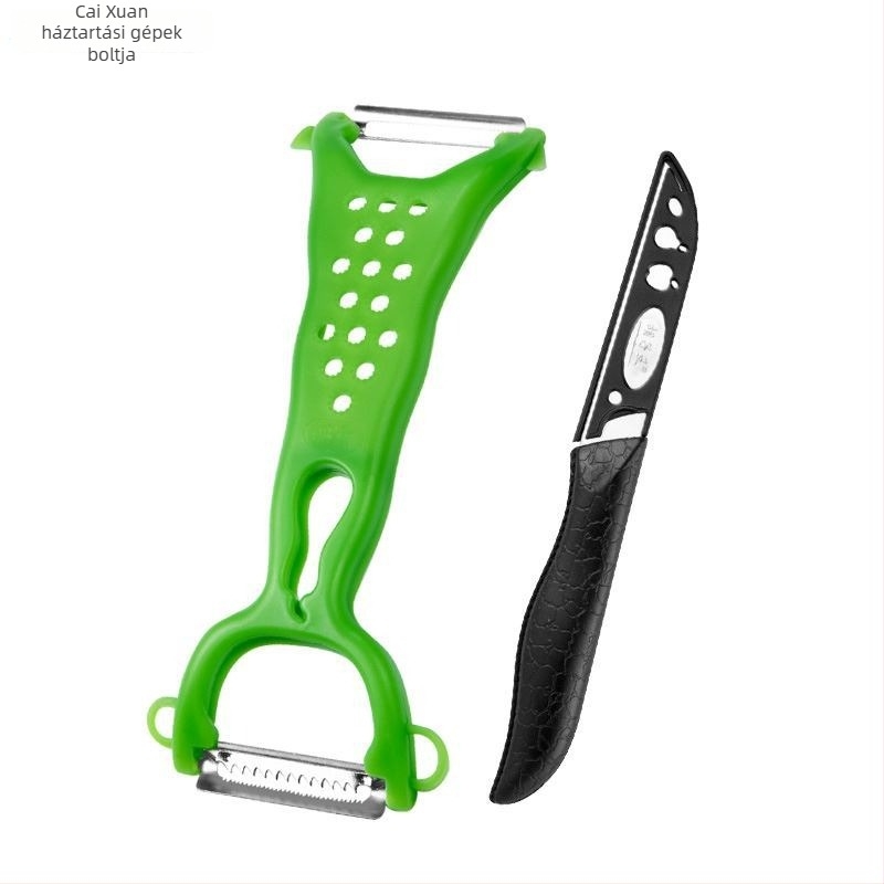 Kétszárnyú hámozókés – multifunkcionális konyhai hámozó gyümölcsökhöz és édesburgonyához (Kétszárnyú; Multifunkcionális)