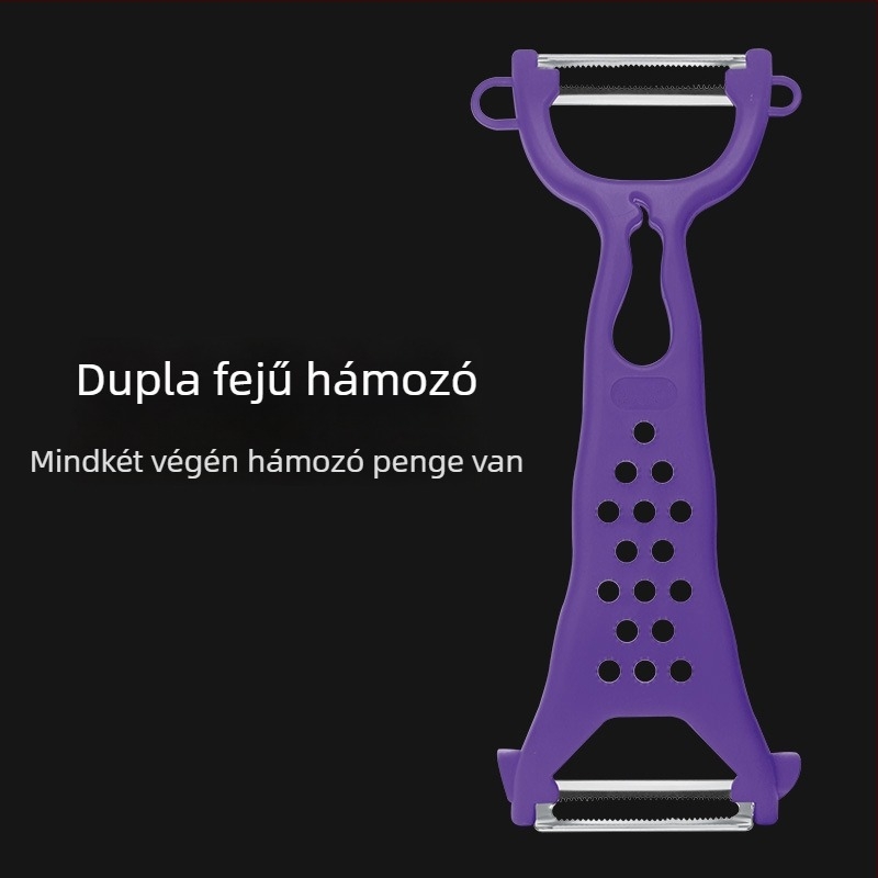 Kétszárnyú hámozókés – multifunkcionális konyhai hámozó gyümölcsökhöz és édesburgonyához (Kétszárnyú; Multifunkcionális)