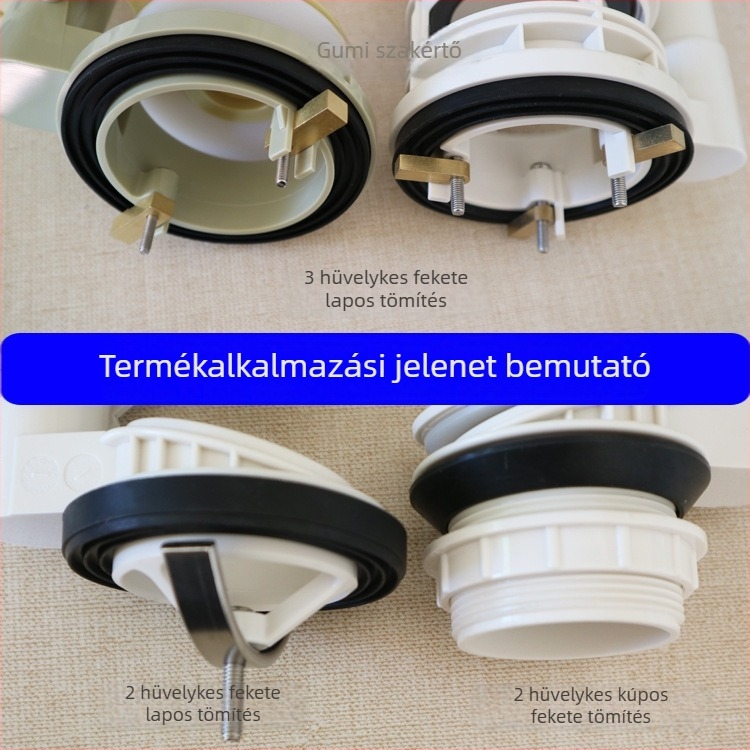 Gumi tömítőgyűrű WC-hez, vízszüneti/ürítő szelephez, tartálytömítés, modern egyszerű stílus