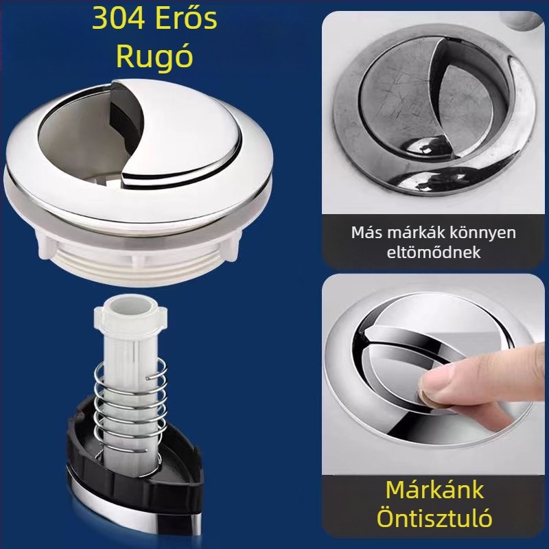 WC víztartály gomb | Anyag: Műanyag | Stílus: Modern minimalistikus | Megmunkálás: Gépi megmunkálás