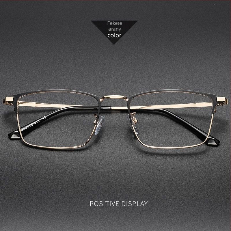 Keret nélküli olvasó szemüveg titánium anyagból és üveglencsékkel, felnőtteknek.