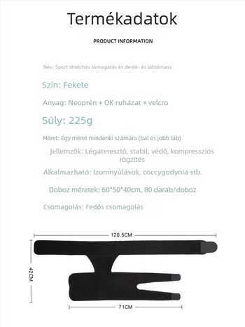 Cross-Border sportvédő derék- és combvédő, férfiak és nők számára