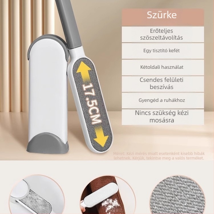 Ruhák szőrmentesítő kefé — műanyag kivitel, Pengyi márka, 2017 nyári megjelenés, kategória: szőrmentesítő görgő