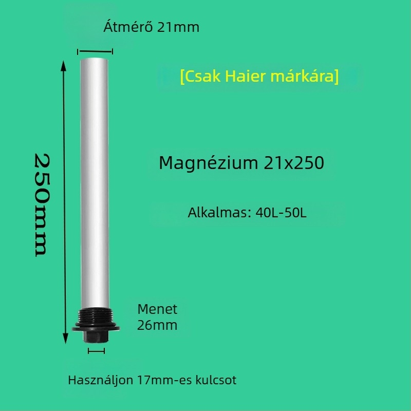 Magnézium-anódrúd Haier elektromos vízmelegítőhöz