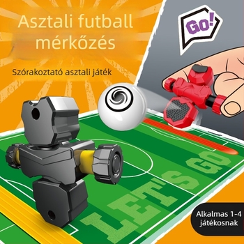 Műanyag asztali foci játék a kéz-szem koordináció, a reakció és az egyensúly fejlesztésére – szülő–gyermek interaktív játék (7–14 évesek)