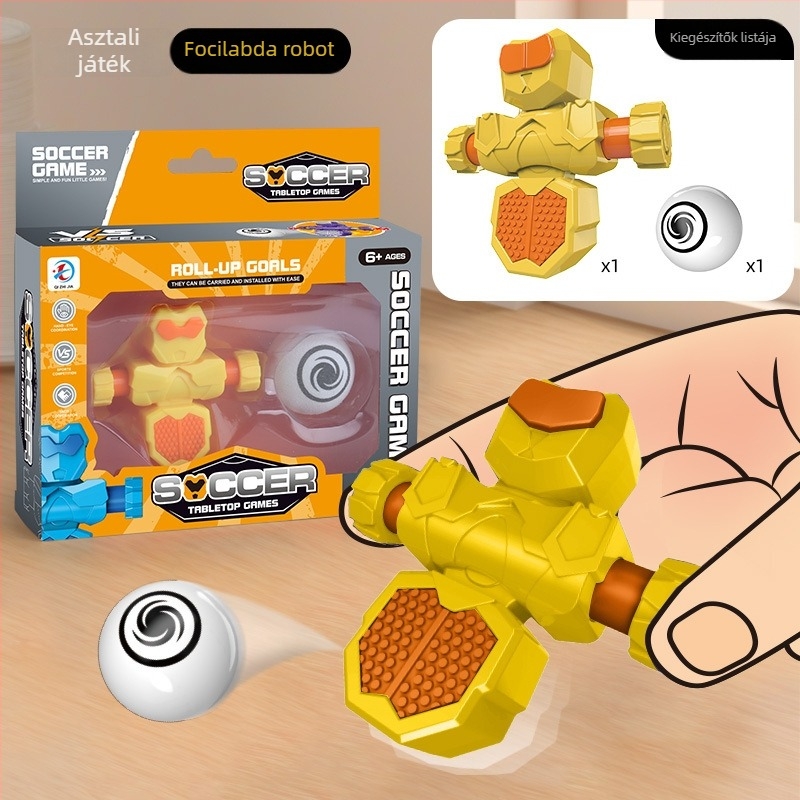 Műanyag asztali foci játék a kéz-szem koordináció, a reakció és az egyensúly fejlesztésére – szülő–gyermek interaktív játék (7–14 évesek)