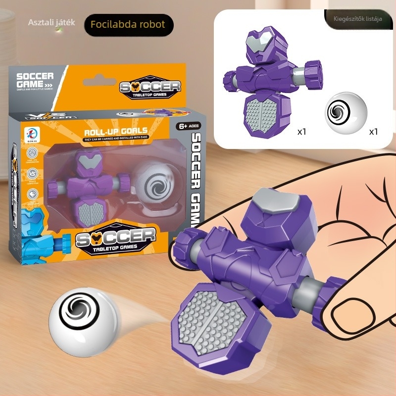 Műanyag asztali foci játék a kéz-szem koordináció, a reakció és az egyensúly fejlesztésére – szülő–gyermek interaktív játék (7–14 évesek)