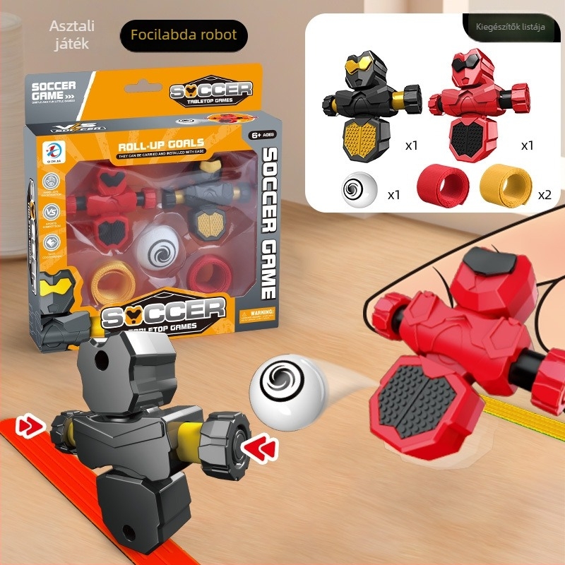 Műanyag asztali foci játék a kéz-szem koordináció, a reakció és az egyensúly fejlesztésére – szülő–gyermek interaktív játék (7–14 évesek)
