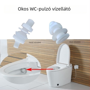 Pulzáló WC-zuhanyfej kefeszeggel — univerzális öblítő fúvóka (Anyag: Egyéb; Stílus: Közepes; Feldolgozási mód: Egyéb)