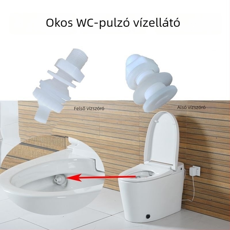 Pulzáló WC-zuhanyfej kefeszeggel — univerzális öblítő fúvóka (Anyag: Egyéb; Stílus: Közepes; Feldolgozási mód: Egyéb)