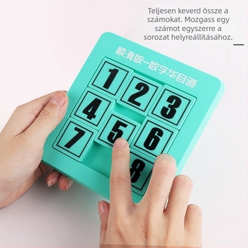 Gyermekeknek szánt oktató játék: forgó puzzle tábla háromszög sakkal, interaktív szülő–gyerek játék, műanyag, 4–14 éveseknek, kognitív és motoros készségek fejlesztése