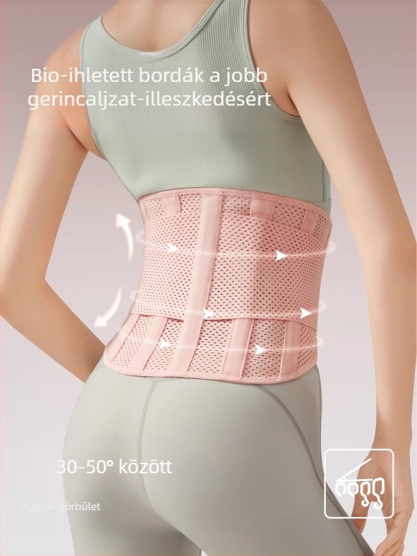 Sport deréköv – lélegző has-támasz felnőtt nőknek; fő anyag: szuper rost; védett rész: derék; kategória: derékvédő