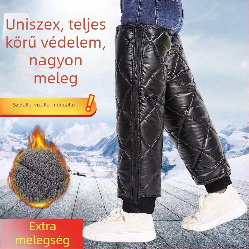 Téli elektromos motorkerékpár térdvédő fleece bélésével, meleg, szélvédő és vízálló, vast párnázású, uniszex, kültéri kerékpározáshoz, 6 órás melegség