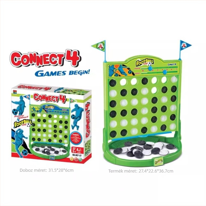 Műanyag négykapcsolású puzzle-játék gyerekeknek – oktató, kézügyességet és logikát fejlesztő sakk játék 7–14 éveseknek